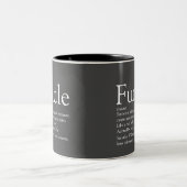 お気に入りのFuncleおじさん現代的定義グレー ツートーンマグカップ (中央)