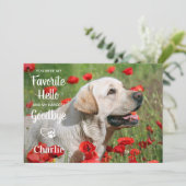 お気に入りのHello Harbest Goodbyeペット悔やみや弔慰写真 サンキューカード (スタンド正面)