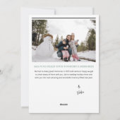 お気に入りのMoments Year in Reviewフォトホリデーカード シーズンカード (裏面)