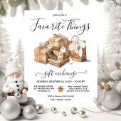 お気に入りのThingsクリスマス休暇のギフト交換 招待状