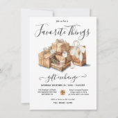 お気に入りのThingsクリスマス休暇のギフト交換 招待状 (正面)