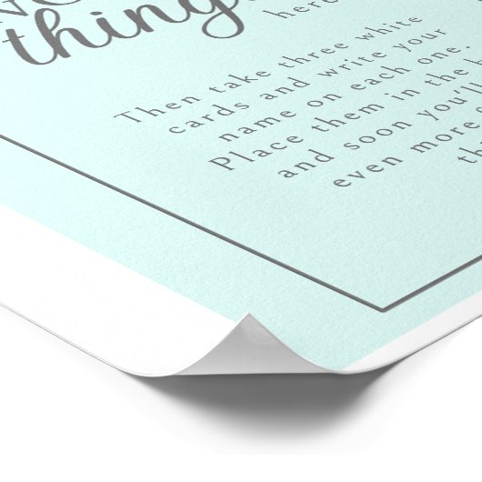 お気に入りのThingsパーティー命令の署名 ポスター (角)