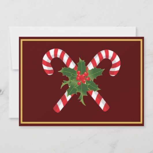 お気に入りのThings Christmasパーティー冬の素朴なシック 招待状 (裏面)