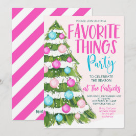 お気に入りのThings Christmasパーティー 招待状