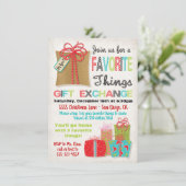 お気に入りのThings Christmas Gift Exchange 招待状 (スタンド正面)