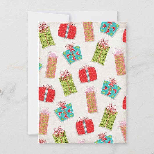 お気に入りのThings Christmas Gift Exchange 招待状 (裏面)