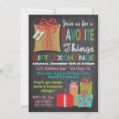 お気に入りのThings Christmas Gift Exchange 招待状 (正面)