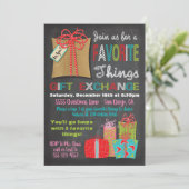お気に入りのThings Christmas Gift Exchange 招待状 (スタンド正面)