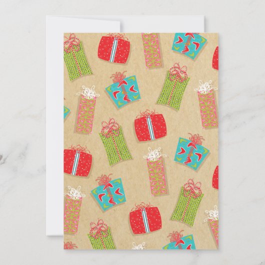 お気に入りのThings Christmas Gift Exchange 招待状 (裏面)