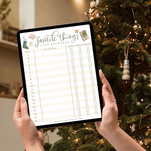 お気に入りのThings Gift Exchange Trackerのダウンロード ポスター