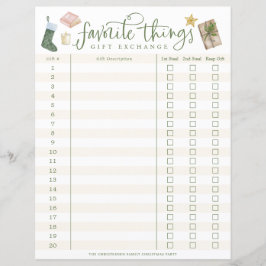 お気に入りのThings Gift Exchange Tracker #1-20