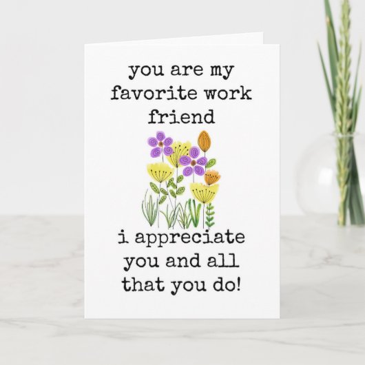 お気に入りのWork Friend, Co-worker Annovation Card カード (正面)