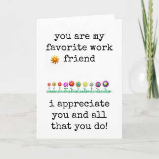 お気に入りのWork Friend, Co-worker Annovation Card カード