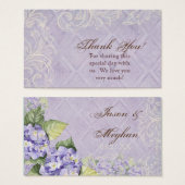 お気に入りギフトカード – 紫紫紫紫紫紫紫紫紫紫紫陽花結婚渦 (正面&裏面)