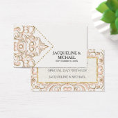 お気に入りギフトラベルダマスクパターン旋回金ゴールド (デスク)