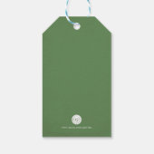 お気に入りギフトラベルピンクローズグリーン ギフトタグ (裏面)