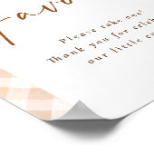 お気に入りサイン カチューシャ ピンク 秋の赤ちゃん歓迎会 ポスター (角)