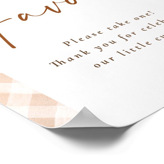 お気に入りサイン カチューシャ ピンク 秋の赤ちゃん歓迎会 ポスター (角)