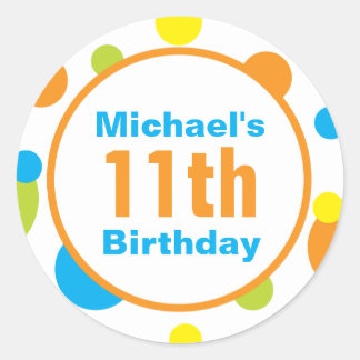 お気に入りステッカー – 太陽の中で楽しいスプラッシング ラウンドシール