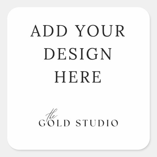 お気に入りステッカー、1.5インチ空白のテンプレート スクエアシール (正面)