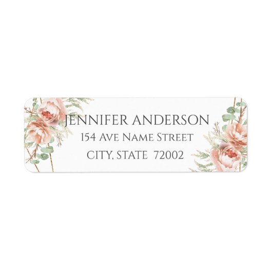 お気に入りステッ結婚カーの赤面バラ ラベル (正面)