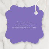 お気に入りタグ ローズピンク アブストラクト フラワーデザイン フェイバータグ (裏面)