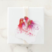 お気に入りタグ | 生動的なスカーレット リラックの抽象的な花 フェイバータグ (インサイチュ)