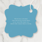 お気に入りタグ | 鮮やかな青紫色のアメシスト抽象花模様 フェイバータグ (裏面)