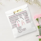 お気に入りバッグ – ピンク&グレーの冬のシーン フェイバーバッグ (封をした状態)