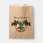 お気に入りバッグ – ホリーの枝を持つフォトサークル フェイバーバッグ (正面)