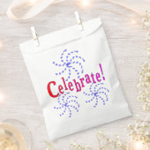 お気に入りバッグ- Fireworksお祝い フェイバーバッグ (クリップ留めされた状態)