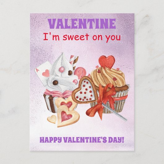 お気に入りバレンタインデー ポストカード (正面)