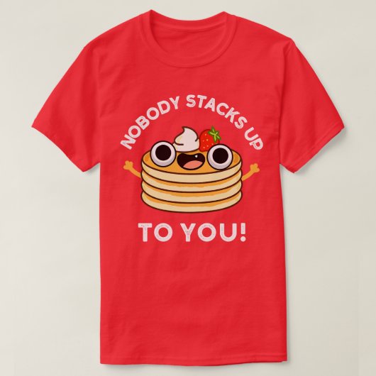 お気に入りホットケーキプンに積み重ね Tシャツ (デザイン正面)