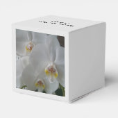 お気に入りボックスにパーソナライズされた白いラン フェイバーボックス (裏面サイド)