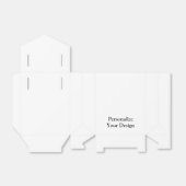 お気に入りボックスのテントスタイルの個人用白 フェイバーボックス (折り畳みなし)