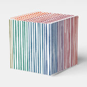 お気に入りボックスウォーターカラーレインボーストライプ フェイバーボックス (正面サイド)