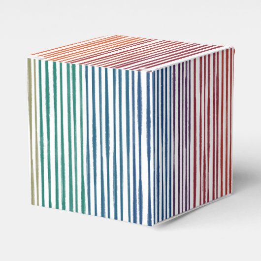 お気に入りボックスウォーターカラーレインボーストライプ フェイバーボックス (正面サイド)