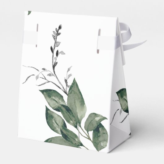 お気に入りボックスベビーシャワーホワイトカボチャキツネ フェイバーボックス (裏面サイド)