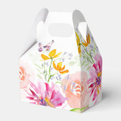 お気に入りボックス赤ちゃんシャワー紫の蝶 フェイバーボックス (裏面サイド)