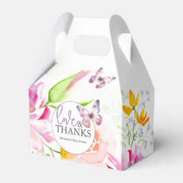 お気に入りボックス赤ちゃんシャワー紫の蝶 フェイバーボックス