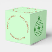 お気に入りボックス – グラフィックボールオーナメントと文字円 フェイバーボックス (裏面サイド)