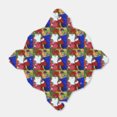 お気に入りボックス – テイクアウト – ブラックサンタギフト – クリスマス フェイバーボックス (折り畳みなし)