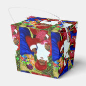 お気に入りボックス – テイクアウト – ブラックサンタギフト – クリスマス フェイバーボックス (裏面サイド)