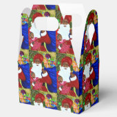 お気に入りボックス – テイクアウト – ブラックサンタギフト – クリスマス フェイバーボックス (オープン)