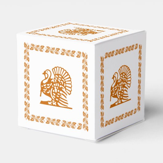 お気に入りボックス – トルコとリーフィガーランド フェイバーボックス (裏面サイド)