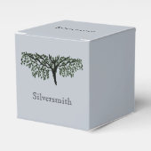 お気に入りボックス – 名前の付いたファミリツリー フェイバーボックス (正面サイド)