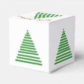 お気に入りボックス – 様式化されたクリスマスツリー フェイバーボックス (裏面サイド)