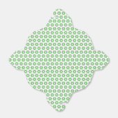 お気に入りボックス – 緑のフロレット フェイバーボックス (折り畳みなし)