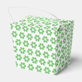 お気に入りボックス – 緑のフロレット フェイバーボックス (裏面サイド)