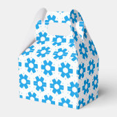 お気に入りボックス – 青いフロレット フェイバーボックス (裏面サイド)